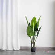 2 pcs Bird of Paradise Potted Artificial Plants - Green
