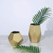 2 pcs Glass Geometric Flower Vases Candle Holders Set