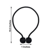 2 pcs Magnetic Curtain Tie Backs Metal Drapery Holdbacks