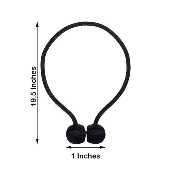 2 pcs Magnetic Curtain Tie Backs Metal Drapery Holdbacks