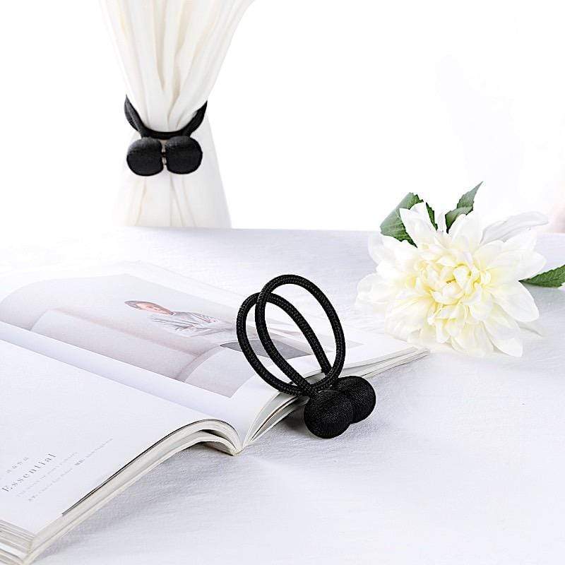 2 pcs Magnetic Curtain Tie Backs Metal Drapery Holdbacks