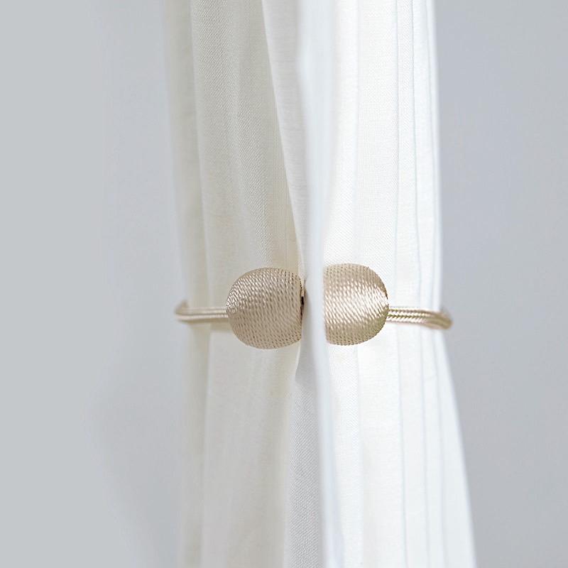2 pcs Magnetic Curtain Tie Backs Metal Drapery Holdbacks