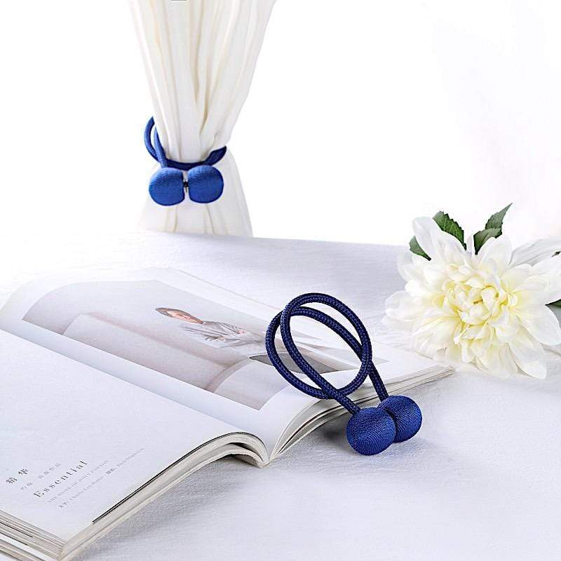 2 pcs Magnetic Curtain Tie Backs Metal Drapery Holdbacks