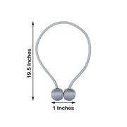 2 pcs Magnetic Curtain Tie Backs Metal Drapery Holdbacks