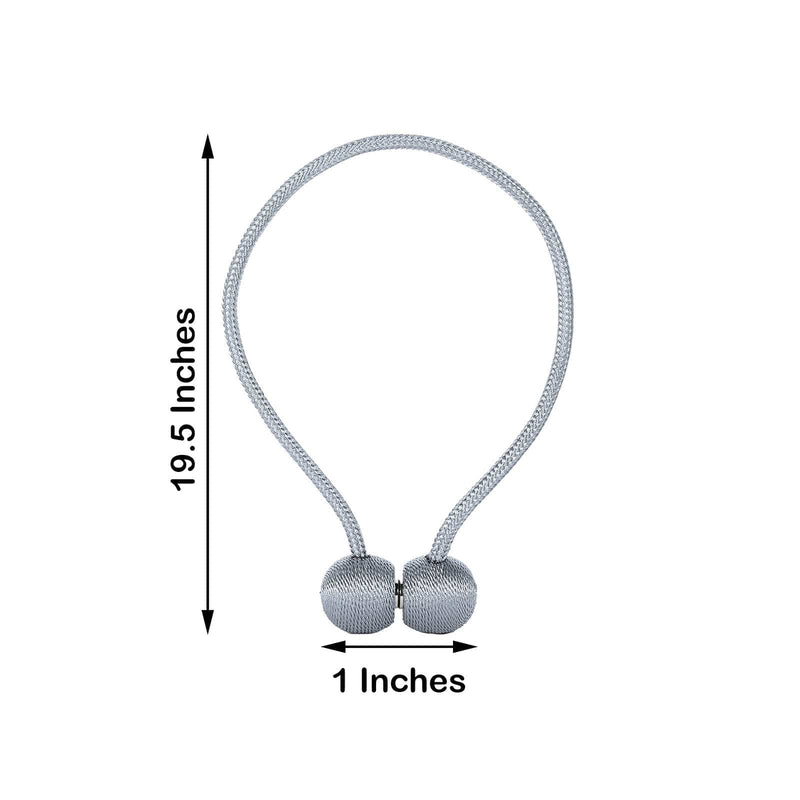 2 pcs Magnetic Curtain Tie Backs Metal Drapery Holdbacks