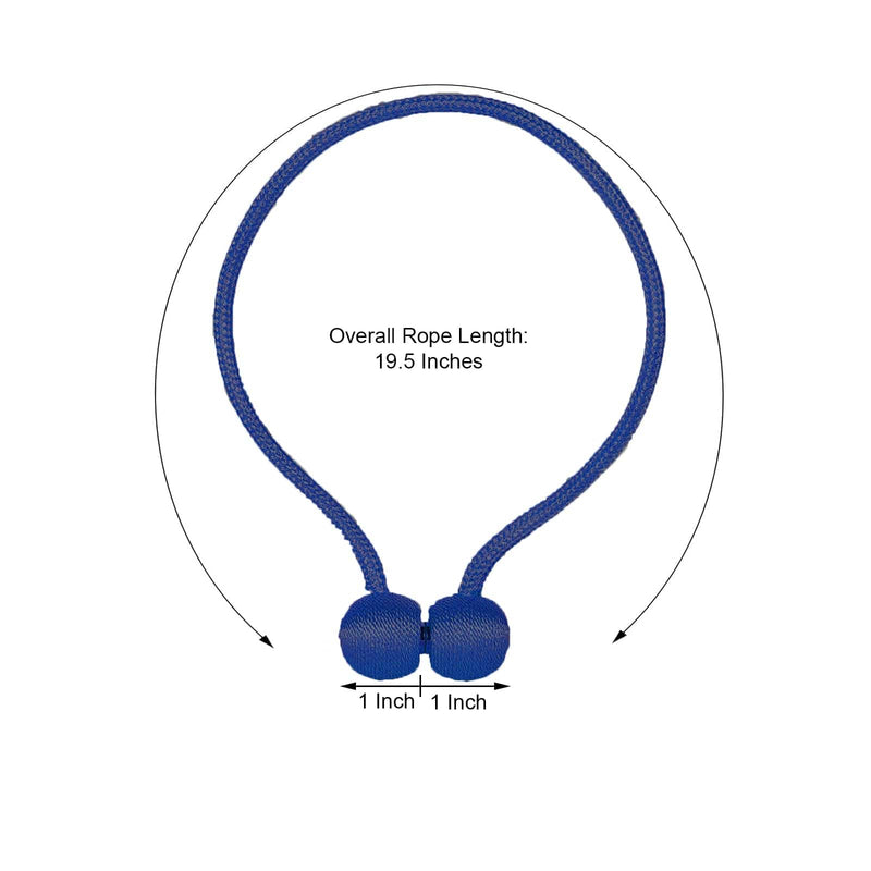 2 pcs Magnetic Curtain Tie Backs Metal Drapery Holdbacks