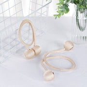 2 pcs Magnetic Curtain Tie Backs Metal Drapery Holdbacks