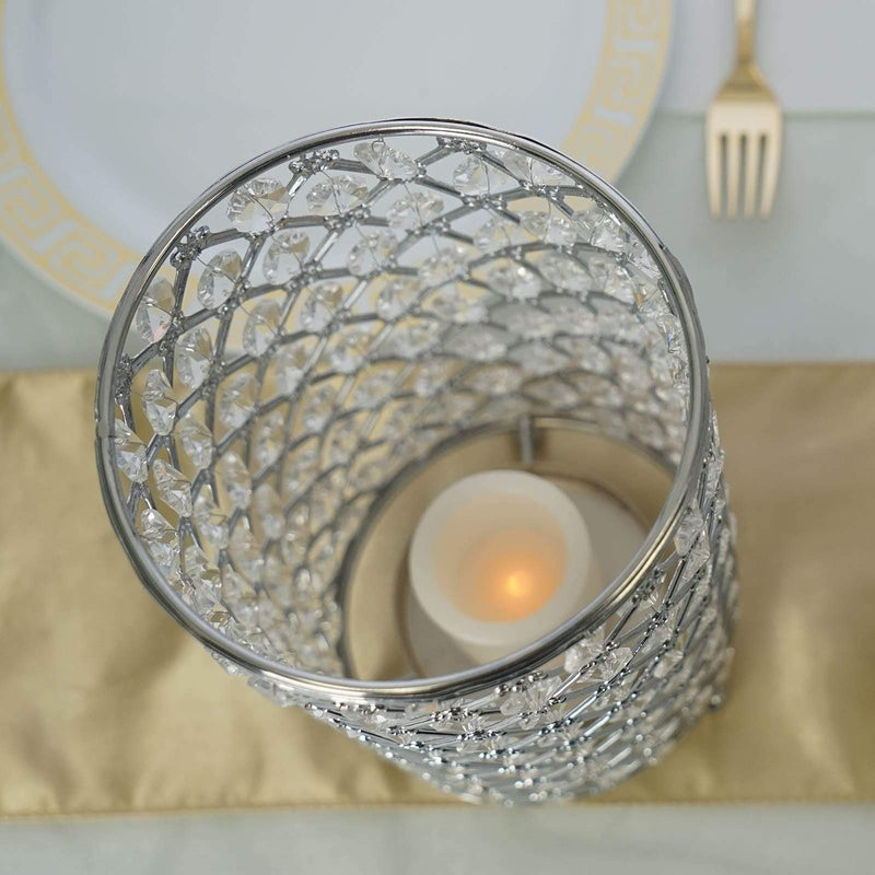 2 pcs Metallic Candle Holders Wedding Centerpieces