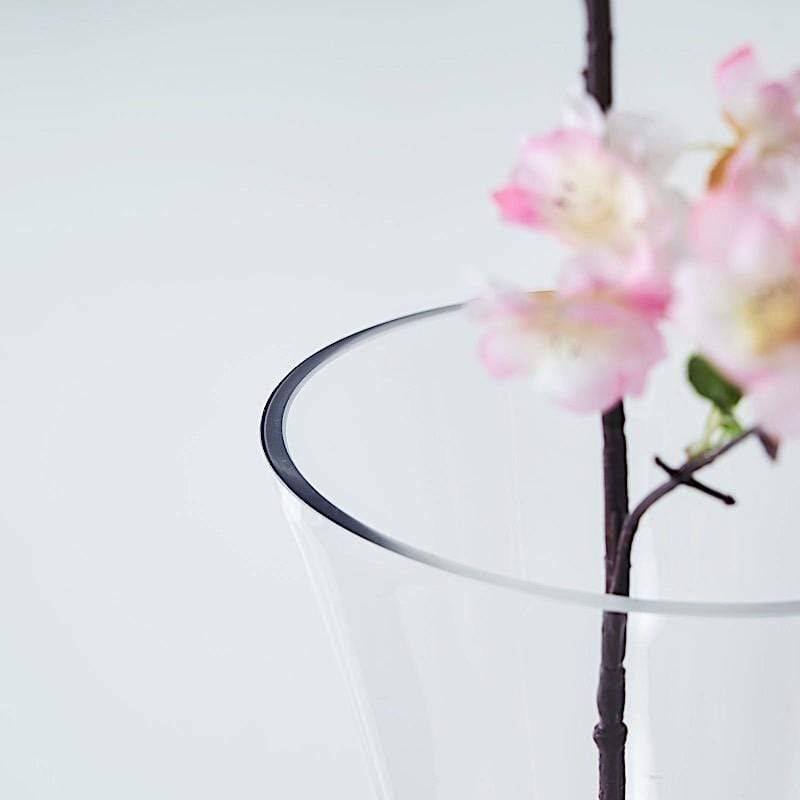 2 pcs Reversible Trumpet Glass Vases