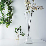 2 pcs Reversible Trumpet Glass Vases