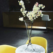 2 pcs Reversible Trumpet Glass Vases