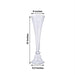 2 pcs Reversible Trumpet Glass Vases