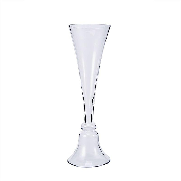 2 pcs Reversible Trumpet Glass Vases VASE_A72_24_CLR