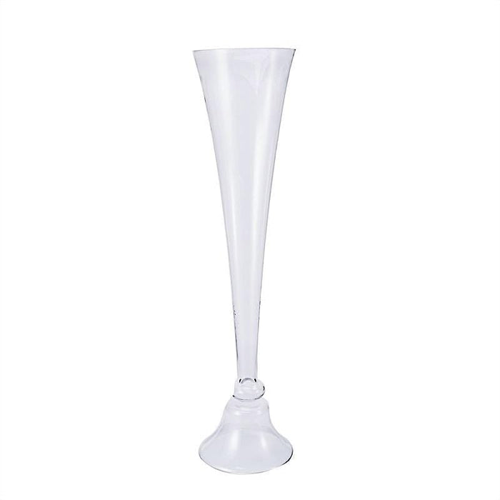2 pcs Reversible Trumpet Glass Vases VASE_A72_32_CLR