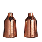 2 pcs Tapered Neck Mercury Glass Vases VASE_A60_9_054