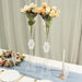 2 Plastic Reversible Trumpet Flower Vases Centerpieces with Crystals
