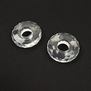 2 Plastic Reversible Trumpet Flower Vases Centerpieces with Crystals