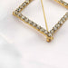 2" Rhinestone Diamond Metal Buckle Chair Decorations - Gold SASH_PIN_002_GOLD