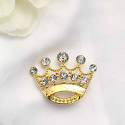 2" Rhinestone Metal Crown Buckle Chair Decorations