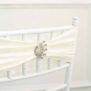 2" Rhinestone Metal Crown Buckle Chair Decorations