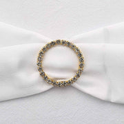 2" Rhinestone Round Metal Buckle Chair Decorations - Gold SASH_PIN_001_GOLD