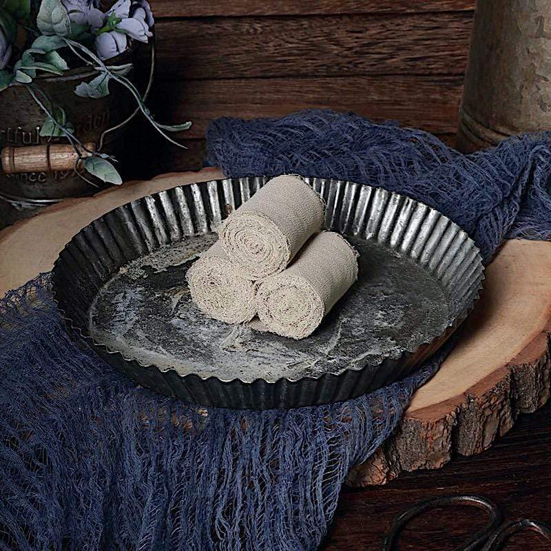 2 Rolls 1.5" x 6 yards Chiffon Ribbons with Frayed Edges