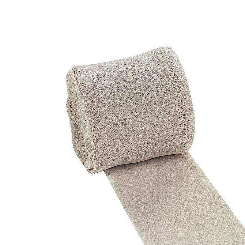 2 Rolls 1.5" x 6 yards Chiffon Ribbons with Frayed Edges