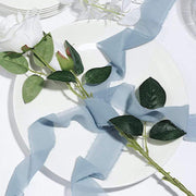 2 Rolls 1.5" x 6 yards Chiffon Ribbons with Frayed Edges