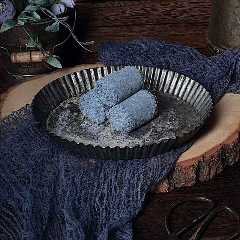 2 Rolls 1.5" x 6 yards Chiffon Ribbons with Frayed Edges