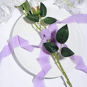 2 Rolls 1.5" x 6 yards Chiffon Ribbons with Frayed Edges