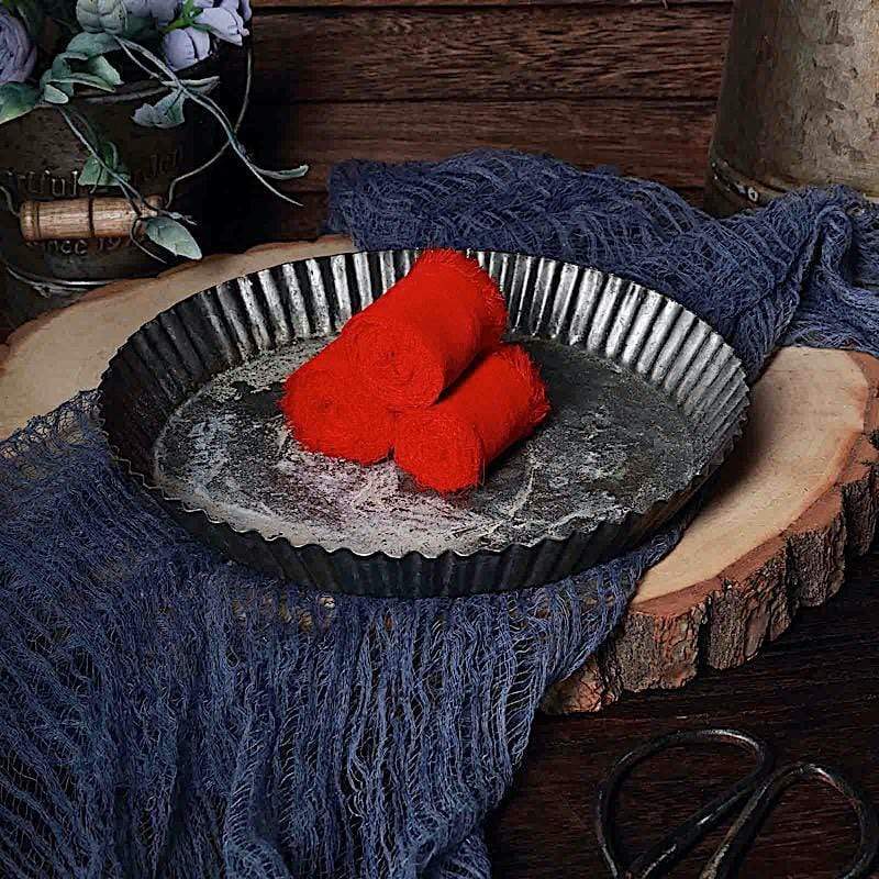 2 Rolls 1.5" x 6 yards Chiffon Ribbons with Frayed Edges