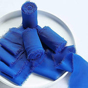 2 Rolls 1.5" x 6 yards Chiffon Ribbons with Frayed Edges