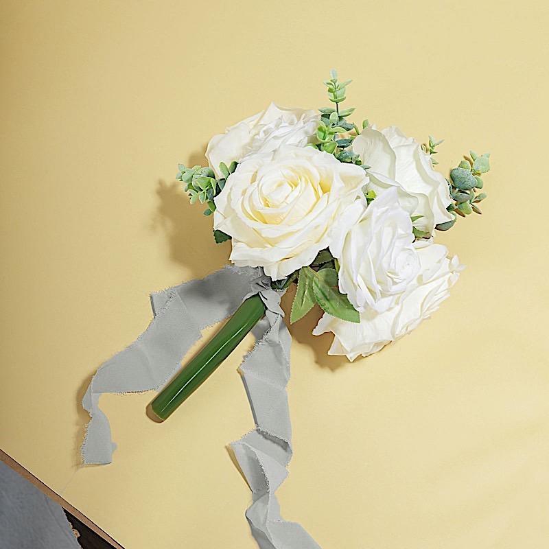 2 Rolls 1.5" x 6 yards Chiffon Ribbons with Frayed Edges