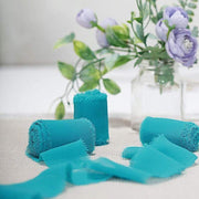 2 Rolls 1.5" x 6 yards Chiffon Ribbons with Frayed Edges