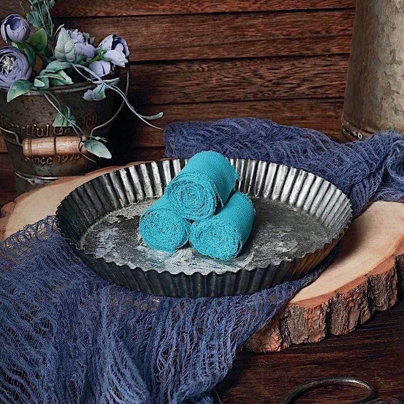 2 Rolls 1.5" x 6 yards Chiffon Ribbons with Frayed Edges