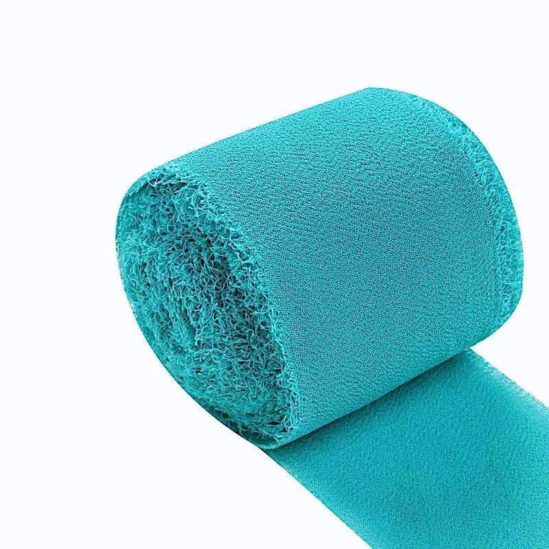 2 Rolls 1.5" x 6 yards Chiffon Ribbons with Frayed Edges