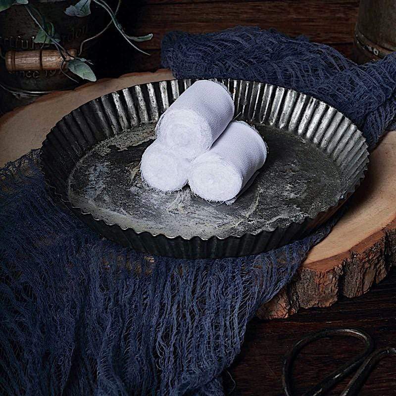 2 Rolls 1.5" x 6 yards Chiffon Ribbons with Frayed Edges