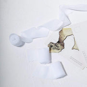 2 Rolls 1.5" x 6 yards Chiffon Ribbons with Frayed Edges