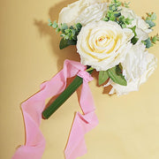 2 Rolls 1.5" x 6 yards Chiffon Ribbons with Frayed Edges