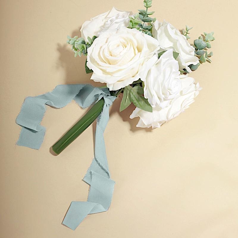 2 Rolls 1.5" x 6 yards Chiffon Ribbons with Frayed Edges