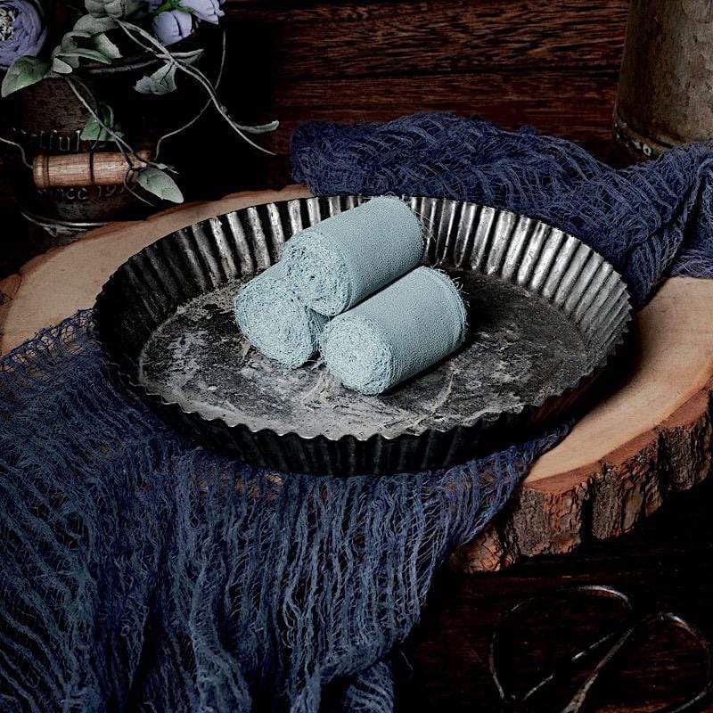 2 Rolls 1.5" x 6 yards Chiffon Ribbons with Frayed Edges