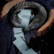 2 Rolls 1.5" x 6 yards Chiffon Ribbons with Frayed Edges