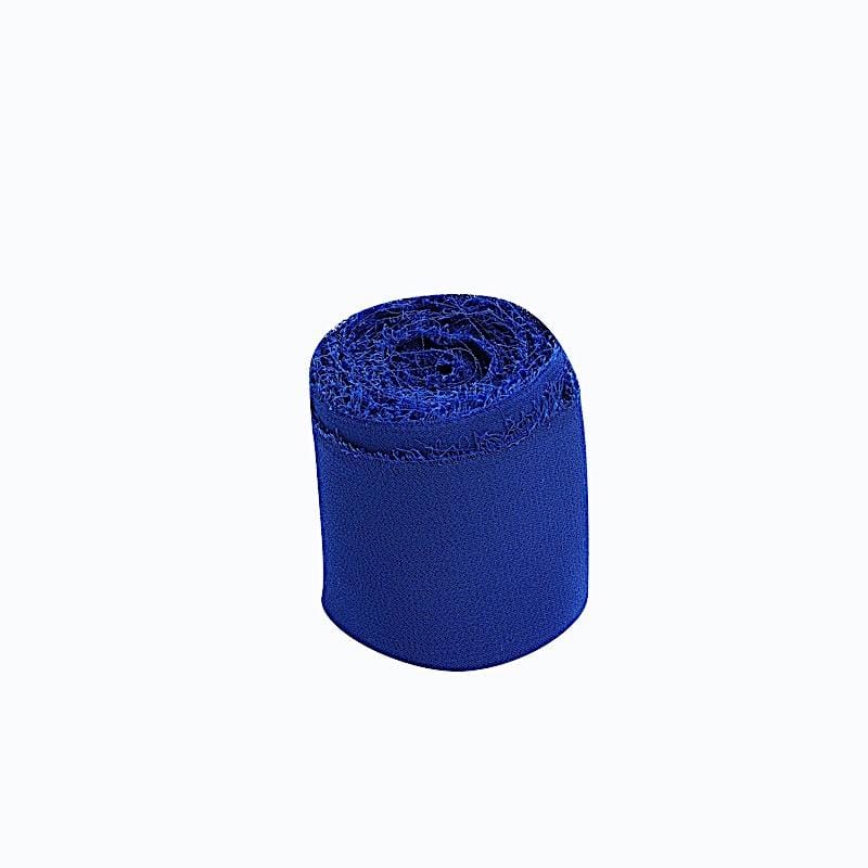 2 Rolls 1.5" x 6 yards Chiffon Ribbons with Frayed Edges