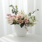 2 Round 5.5" Plastic Indoor Plant Flower Pots Succulent Planters - White PLNT_PLST_006_M_WHT