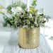 2 Round 5" Metallic Ceramic Flower Plant Pots Succulent Planters - Gold PLNT_CERM_002_M_GOLD