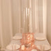 2 Round Tall Cylinder Glass Flower Vases Centerpieces - Clear