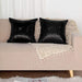 2 Sequin 18" x 18" Throw Pillow Covers Decorative Square Cushion Cases FURN_PLW_0201_18_BLK
