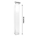 2 Square Tall Cylinder Glass Flower Vases Centerpieces - Clear