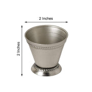 2" tall Small Mint Julep Cup Vase - Silver Light Gray FAV_SILV_JULEP_CUP