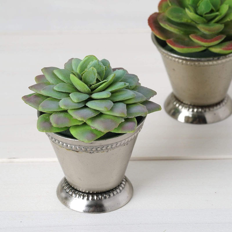 2" tall Small Mint Julep Cup Vase - Silver Light Gray FAV_SILV_JULEP_CUP